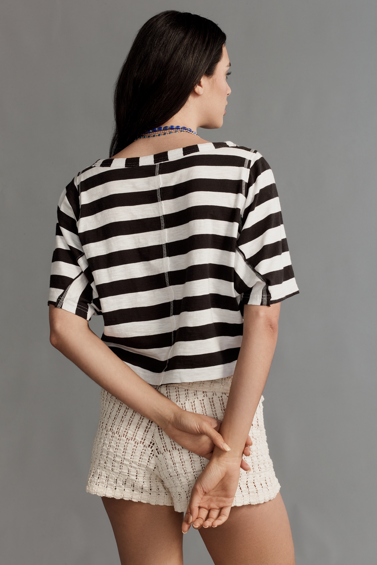 Pilcro Cotton Short-Sleeve Top