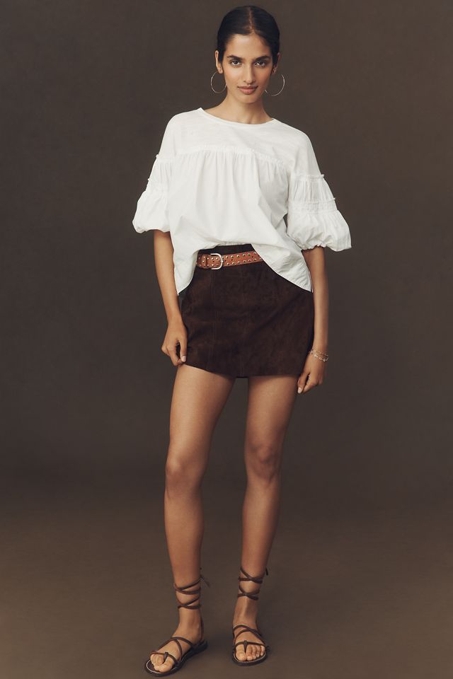 Pilcro Reworked Ruffle-Sleeve Top #2