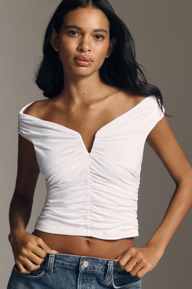 Susana Monaco V-Wire Off-Shoulder Top #2