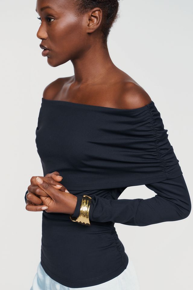 Susana Monaco Gathered Off The Shoulder Top #1