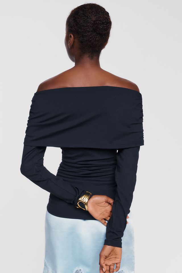 Susana Monaco Gathered Off The Shoulder Top #2