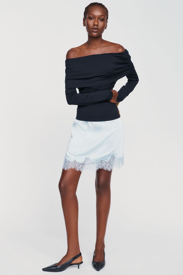Susana Monaco Gathered Off The Shoulder Top #3
