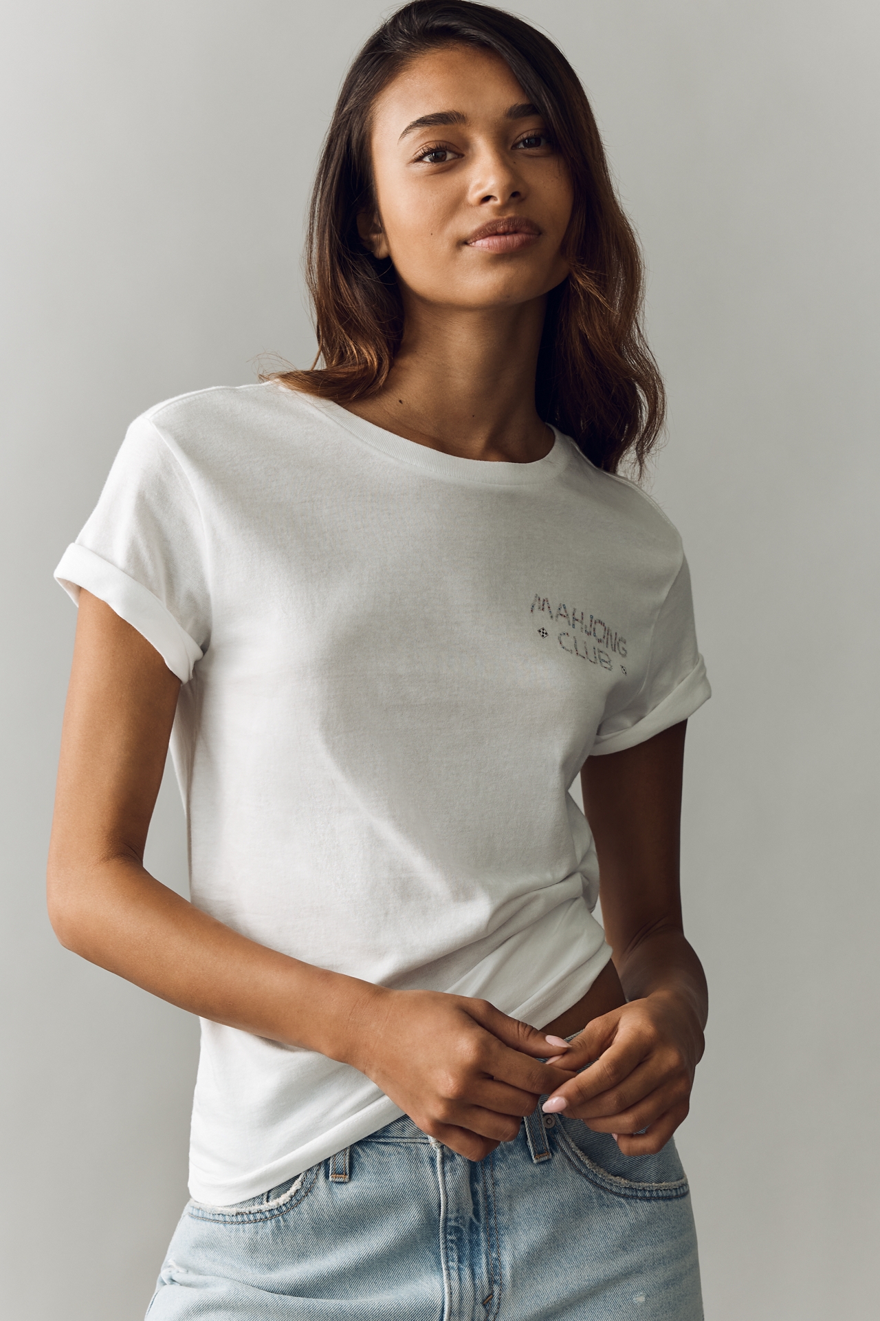 Unfortunate Portrait Mahjong Club Cotton Graphic Tee