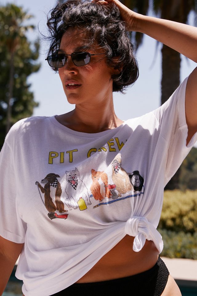 ◆送料・関税無料◆Unfortunate Portrait 'PIT CREW' Tシャツ Unfortunate Portrait Pit Crew Graphic Tee | Anthropologie