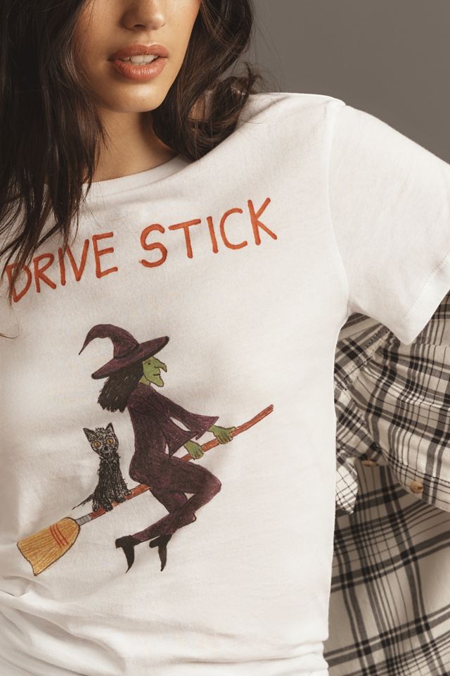 Unfortunate Portrait I Drive Stick Graphic Tee #2