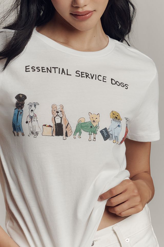Unfortunate Portrait Essential Service Dogs Graphic Tee