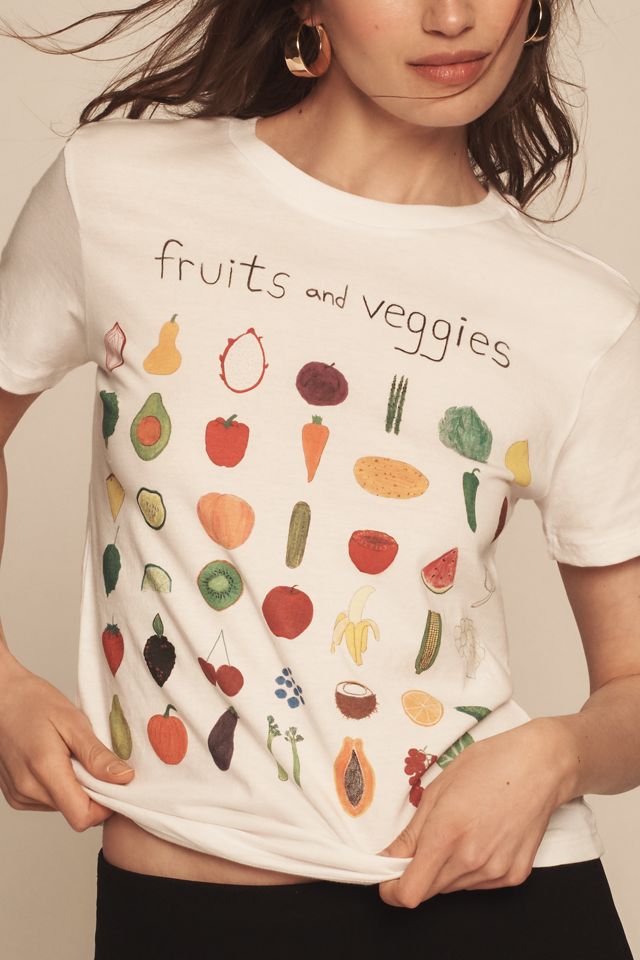 Unfortunate Portrait Fruits & Veggies Tee #3