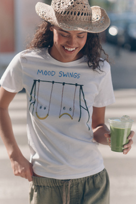 Unfortunate Portrait Mood Swings Tee In White