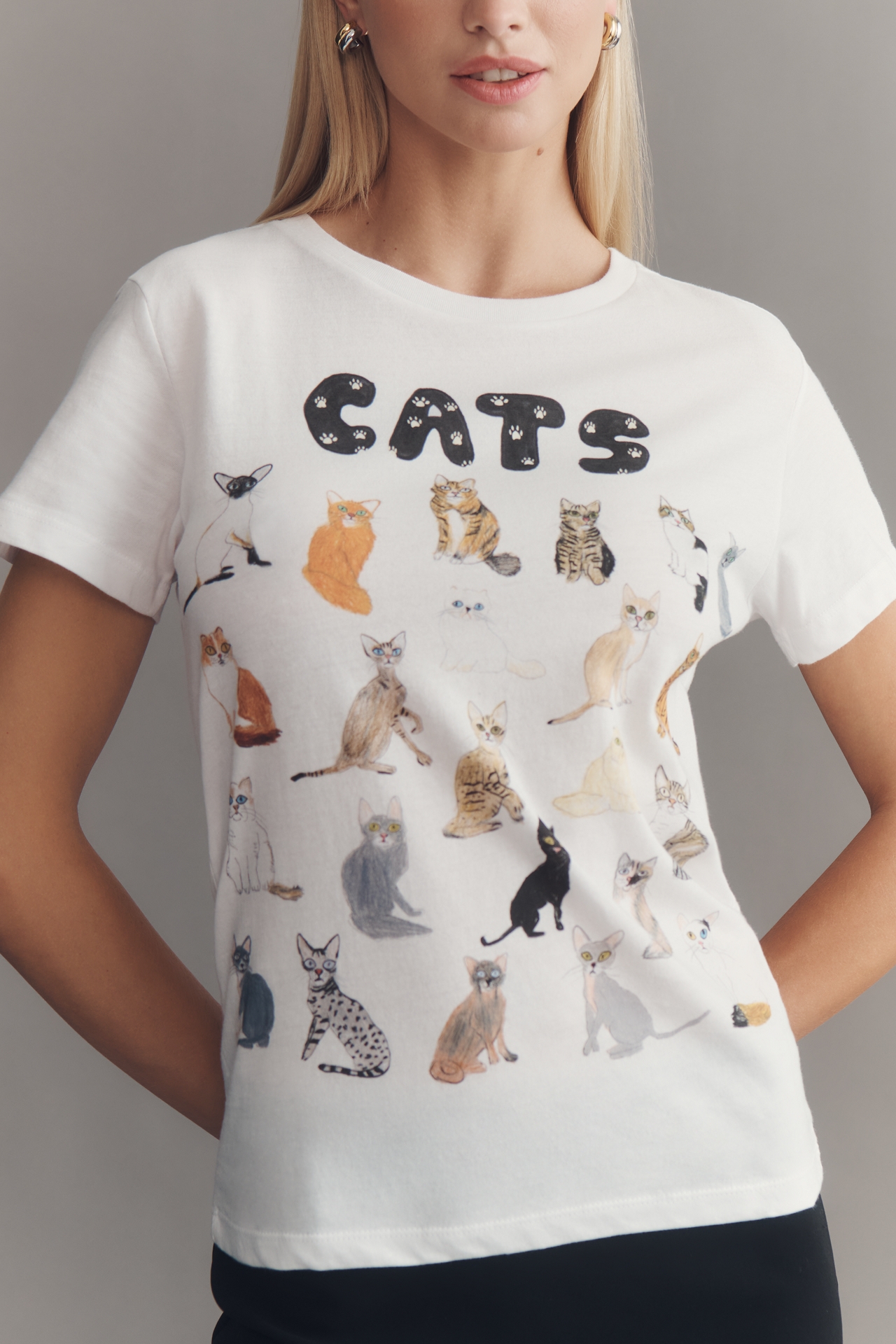 Unfortunate Portrait Cats Graphic Tee