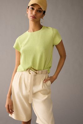 Canapé Canape Glitter Knit Tee In Green | ModeSens