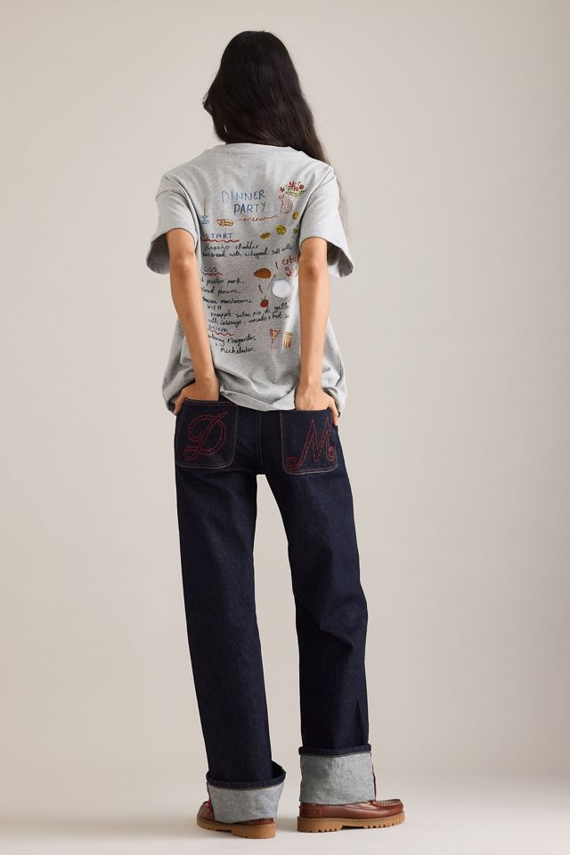 Maeve T-shirt Boyfriend con Grafica Dinner Party #1