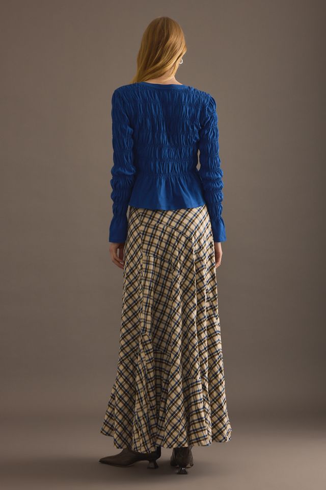 By Anthropologie Oberteil mit Smok-Details und langen Ärmeln #1