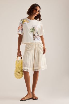 Farm Rio Picnic Peppers Ainika Sleeveless V-Neck Babydoll Swing Mini Dress  | Anthropologie UK