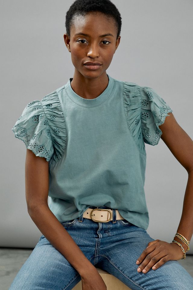 Othilia Effie Ruffled Top | Anthropologie