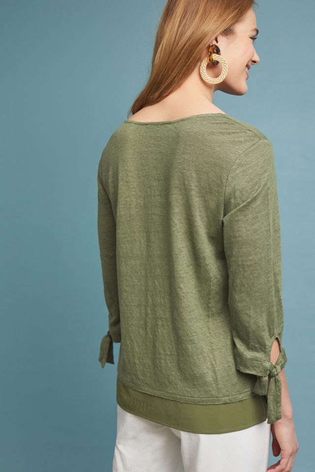 Sylvie Linen Top #1
