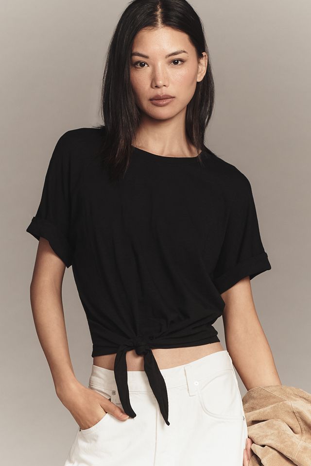 Sanctuary All Day Tie-Front Tee #1