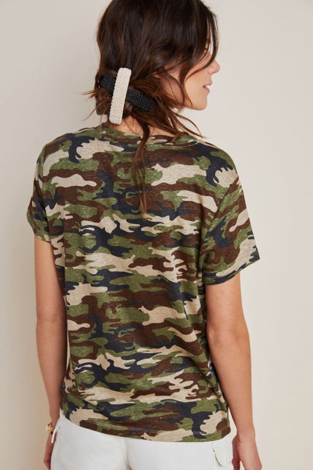 Sanctuary Linen Camo Tee #1