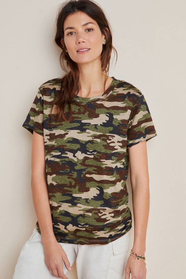 Sanctuary Linen Camo Tee #3