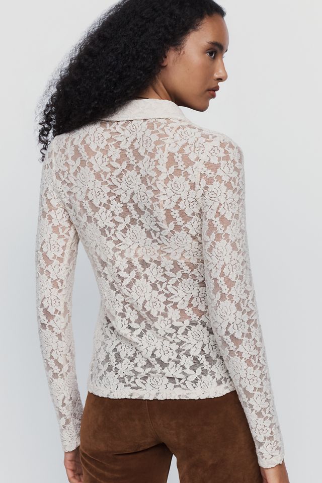 Sanctuary Dreamer Sheer Lace Top #1