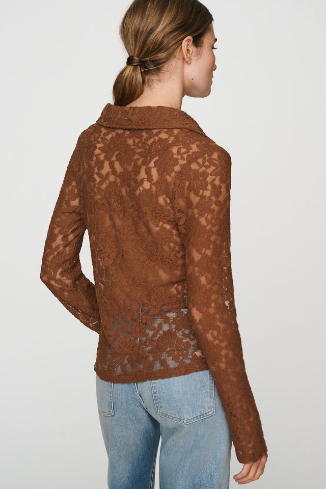 Sanctuary Dreamer Sheer Lace Top #1
