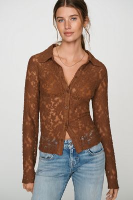 Sanctuary Dreamer Sheer Lace Top