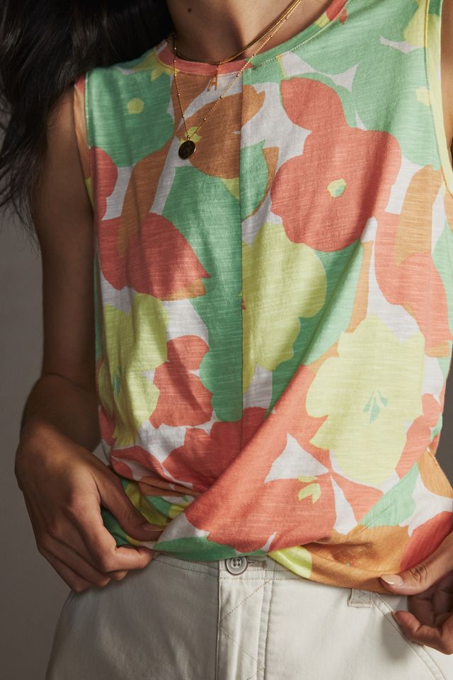 Sanctuary Floral Twisted Tank #1