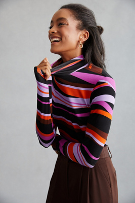 Sanctuary Slinky Mock Neck Top In Assorted