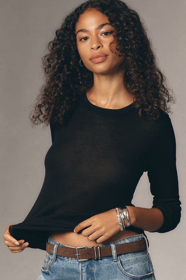 Sanctuary Long-Sleeve Femme Crew Top #3