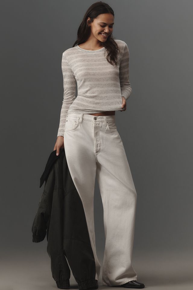 Sanctuary Long-Sleeve Crew-Neck Stripe Top #3