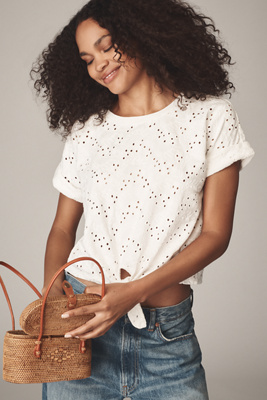 Shop Sanctuary All Day Eyelet Tee In White