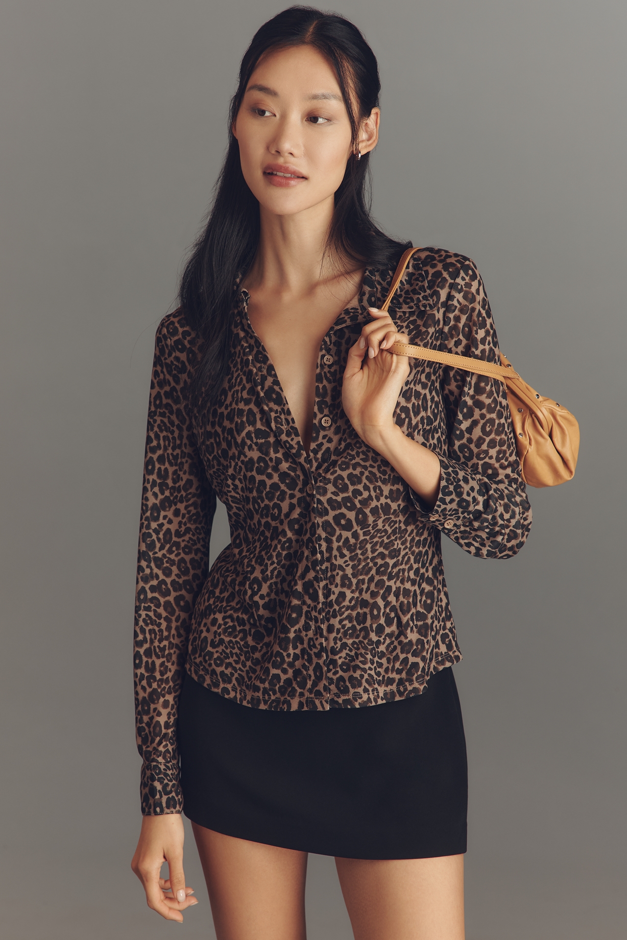 Sanctuary Long-Sleeve Mesh Top