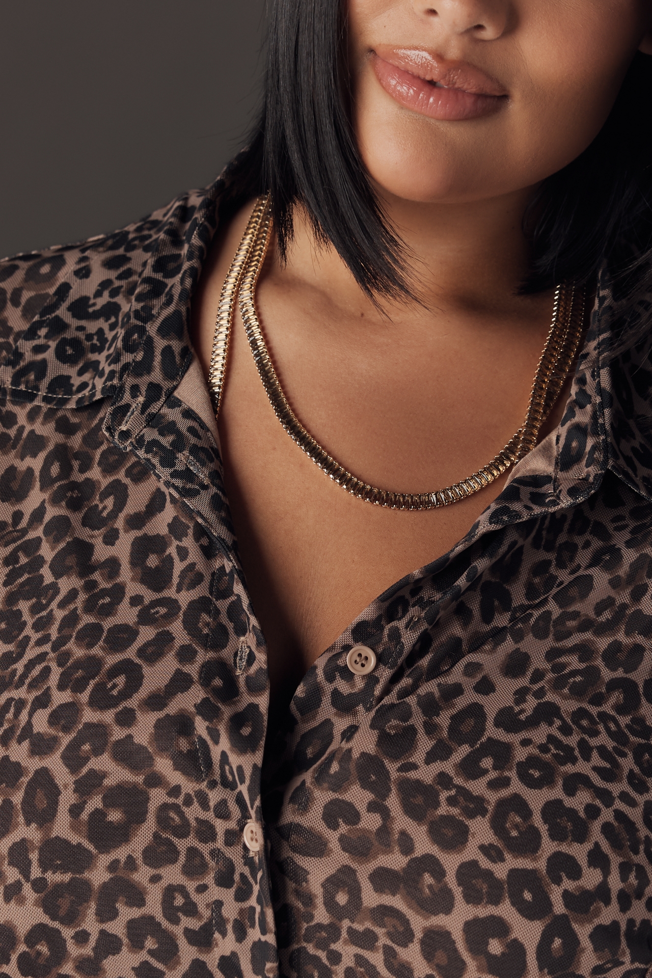 Sanctuary Plus Fitted Buttondown Top