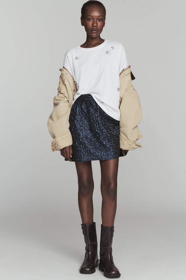 Sanctuary Crew-Neck Embellished Cotton Tee #2