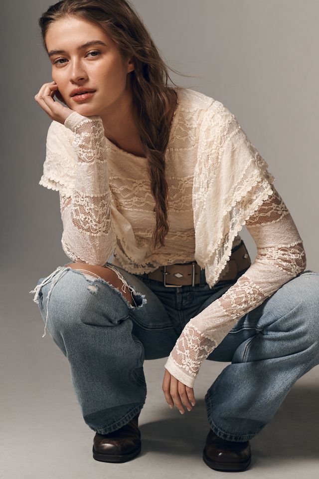 Sanctuary Ruffle Lace Top #2