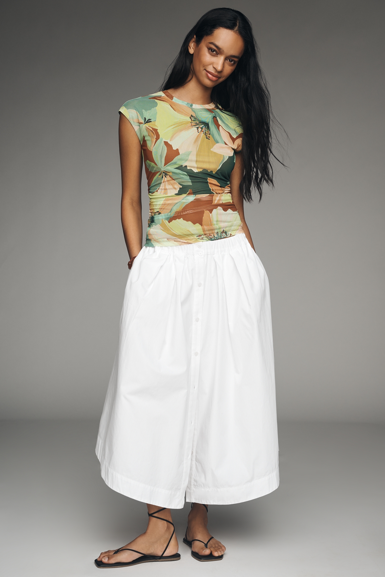 Sanctuary Ruched Muscle Tee