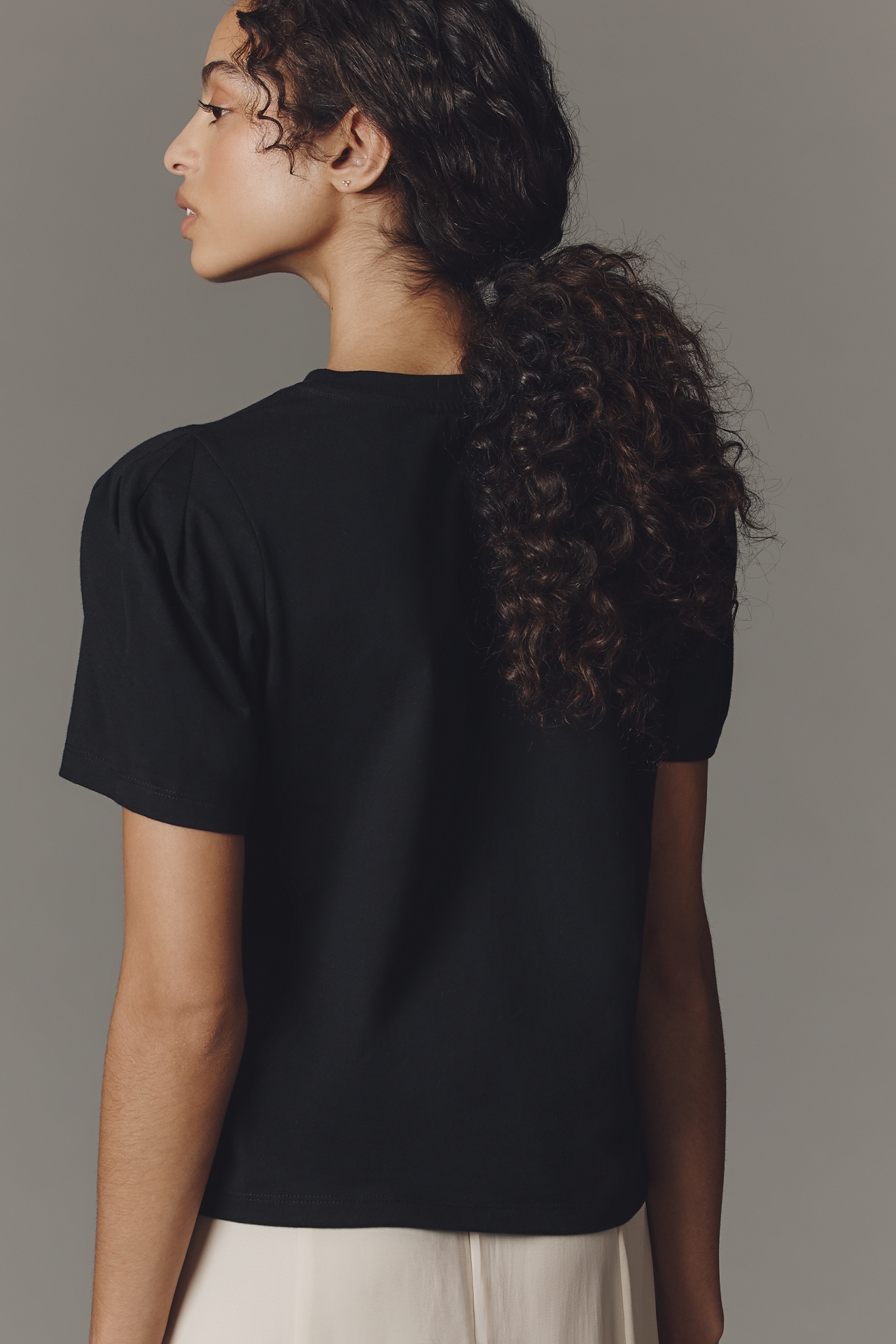 Sanctuary Cotton Puff-Sleeve Tee