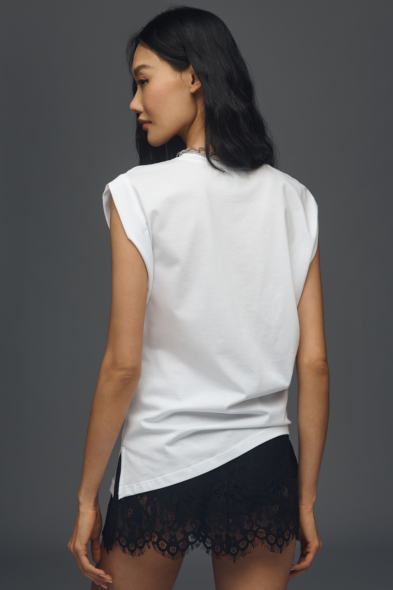 Sanctuary Pleated Muscle T-Shirt