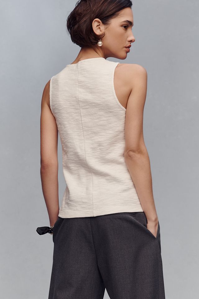Sanctuary Nothing Extra Knit Button Front Vest #2