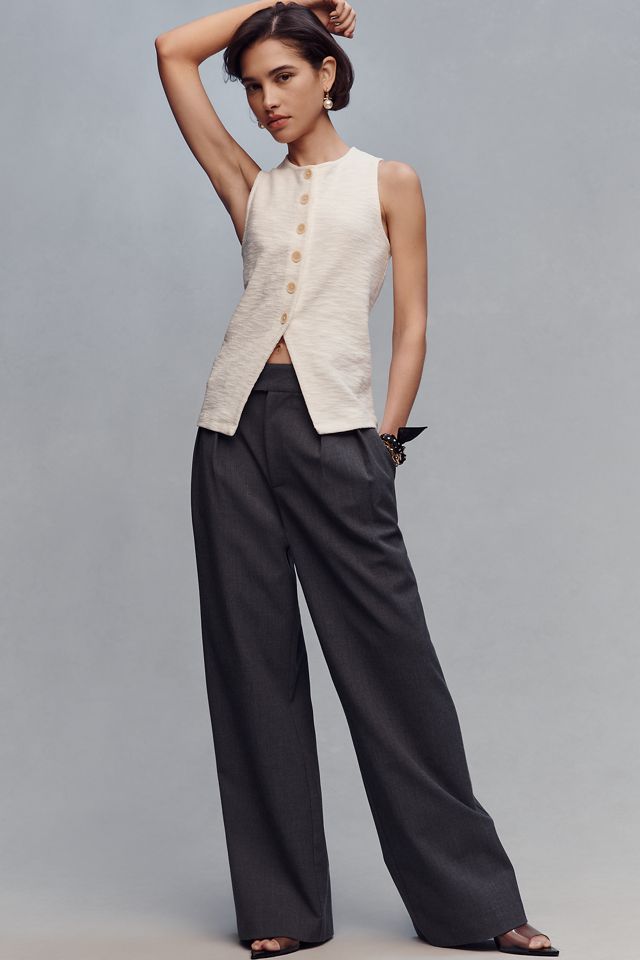 Sanctuary Nothing Extra Knit Button Front Vest #3