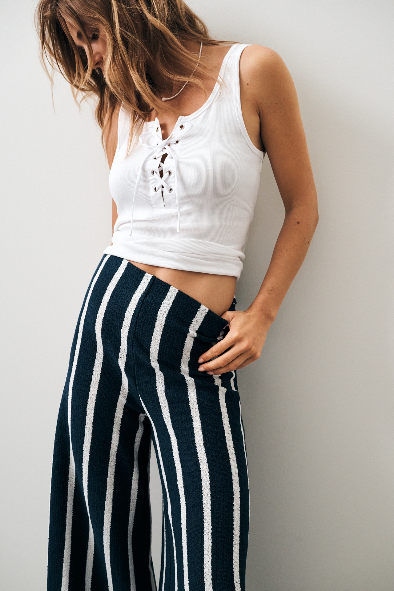 Sanctuary Go-To Lace-Up Top