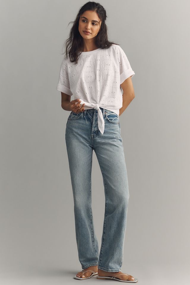 Sanctuary Eyelet Front-Tie Tee #1
