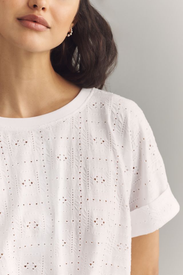 Sanctuary Eyelet Front-Tie Tee #2