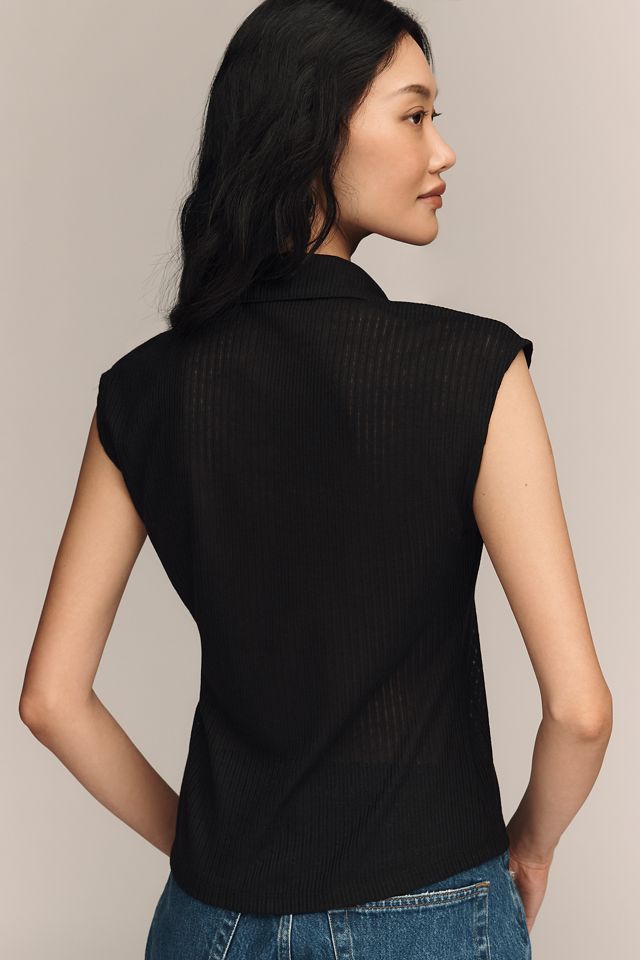 Sanctuary Everyday Collared Muscle Tee #1