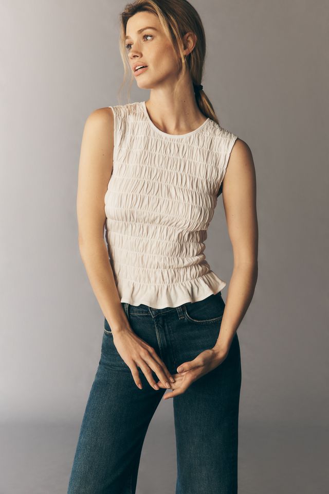 Sanctuary Better Together Cotton Smocked Tank #2