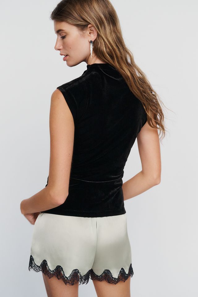Sanctuary Velvet Sleeveless Cowl Neck Top #3