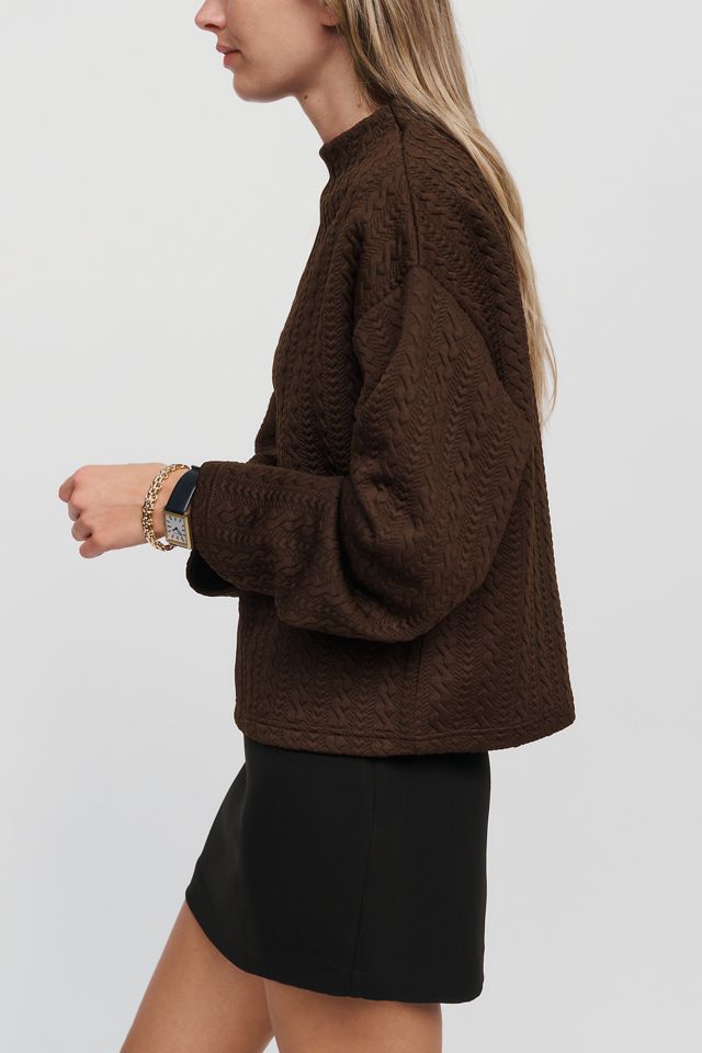 Sanctuary Sadie Quilted Mock Neck Top #2