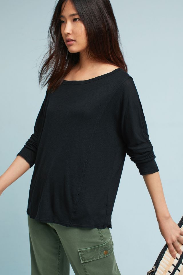 Michael Stars Boat Neck Long-Sleeve Tee | Anthropologie