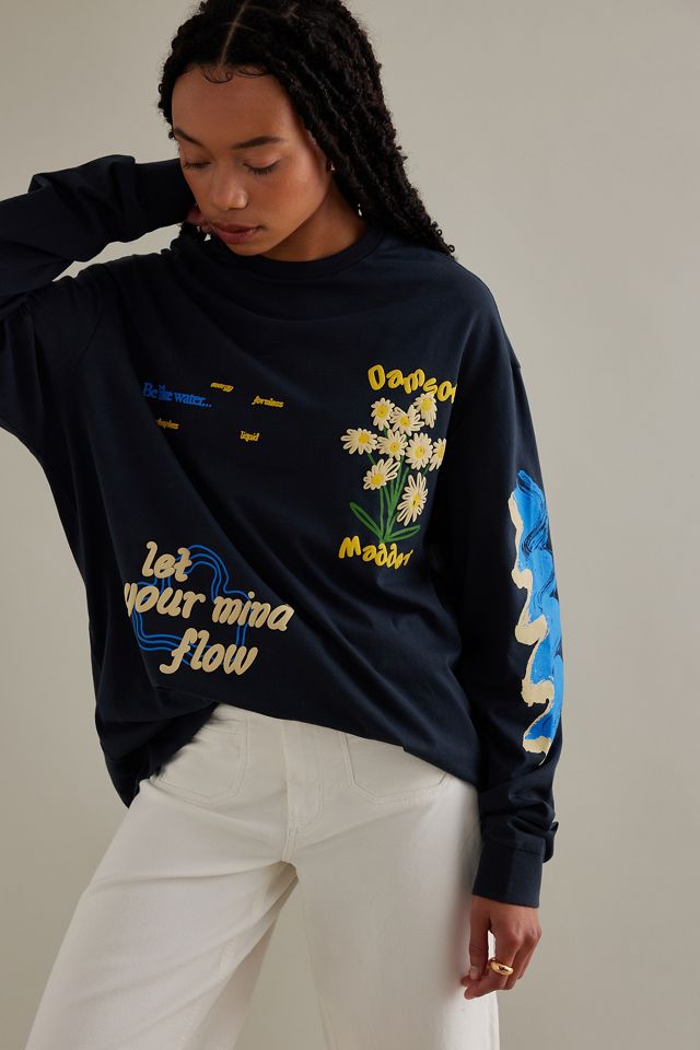 Damson Madder Graphic Long Sleeve Top #1