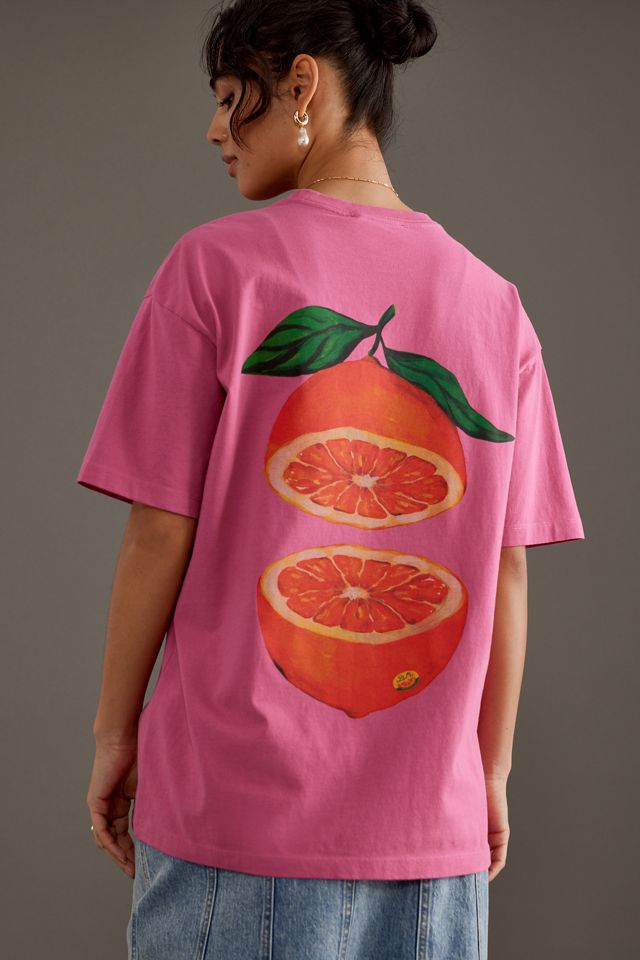 Damson Madder Grapefruit Graphic T-Shirt | Anthropologie UK