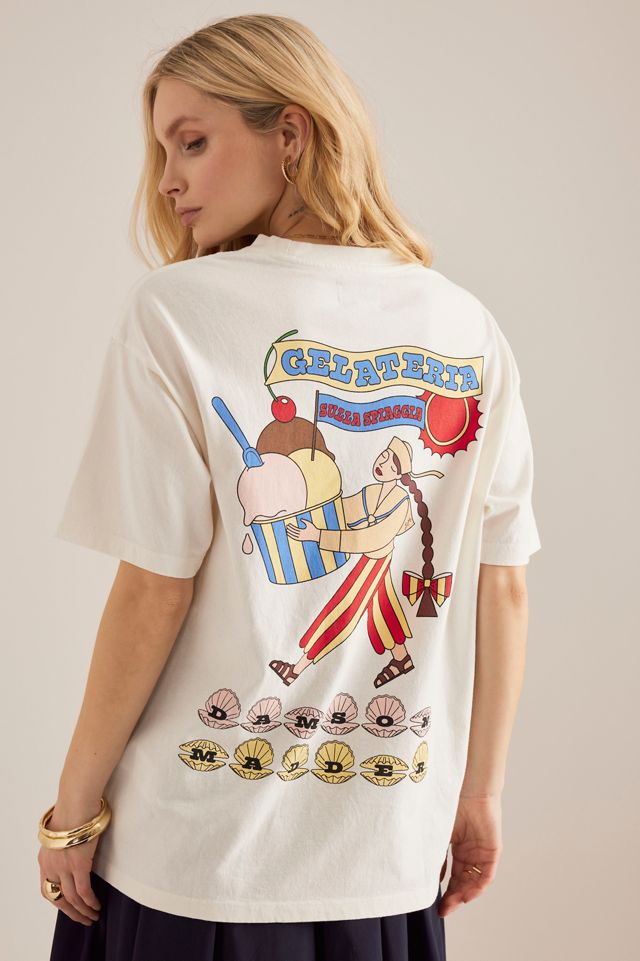 T-shirt Boyfriend Gelati Girl Damson Madder #1